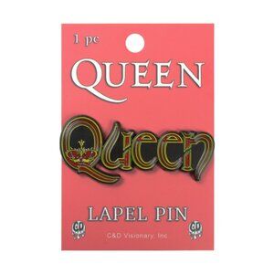 Queen Enamel Lapel Pin - 70s 80s Glam Operatic Rock Music Band Apparel Gift NWT